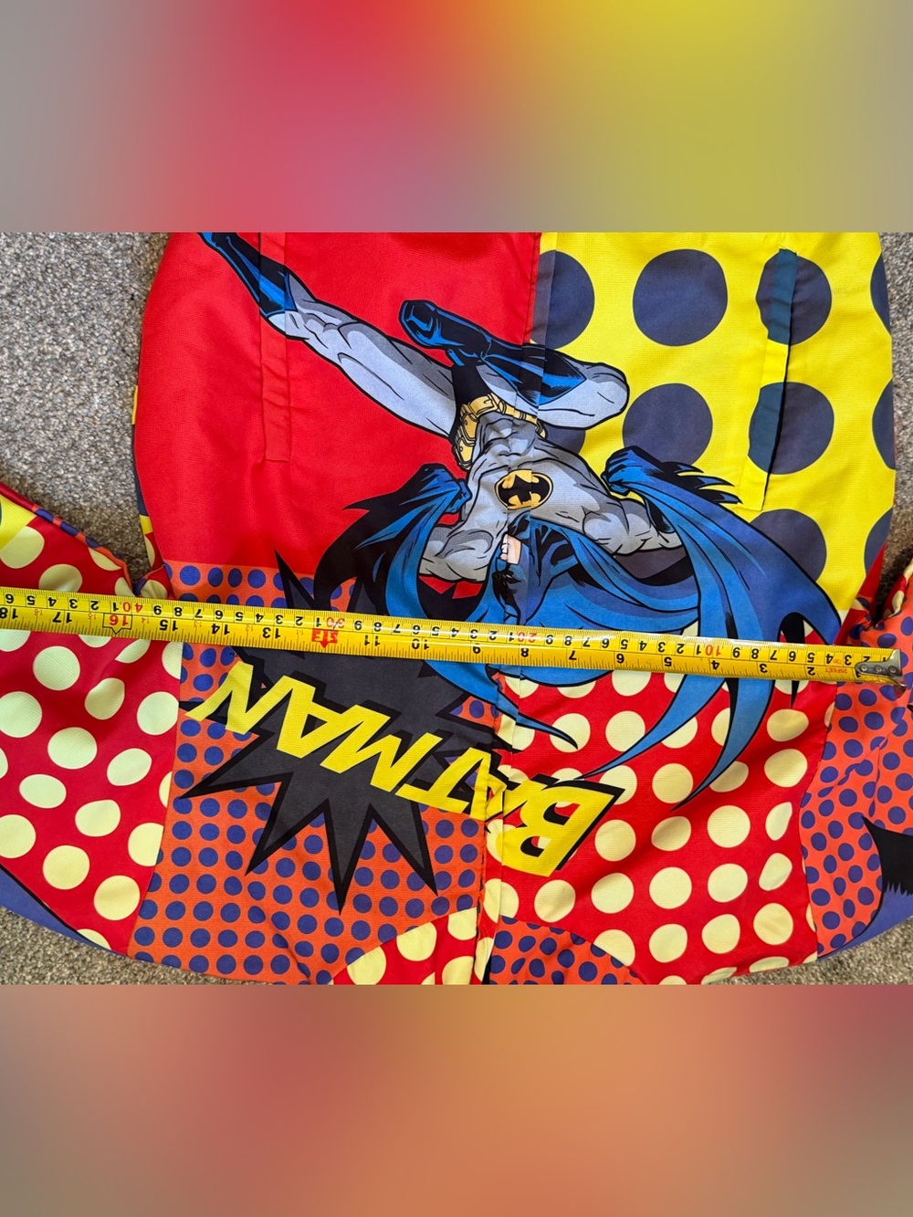 Vintage Batman Comic Print Puffer Jacket Kids Size 10-11 DC Comics - Picture 5 of 6